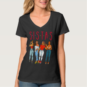 Schwestern Schwarze Mädchen Magie Spaß Melanin Fra T-Shirt