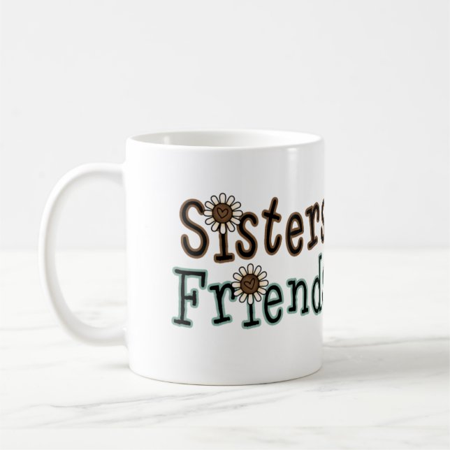 Schwestern u. Freunde Tasse (Links)