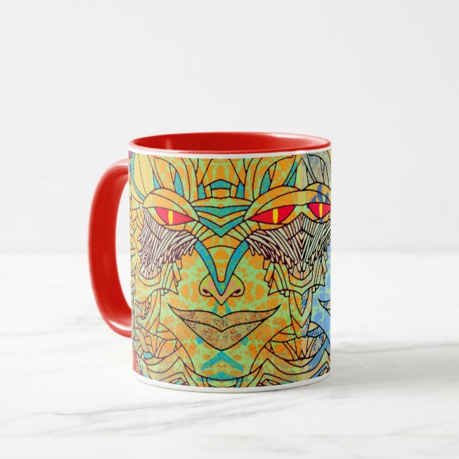 Schwestern überall Orange-Tasse Tasse (Vorderseite Links)
