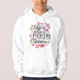 Schwestern Unterschiedliche Blume von der gleichen Hoodie