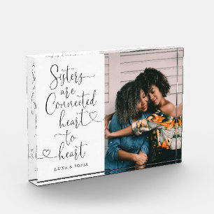 Schwestern verbinden Herz und Herz   Sister Foto