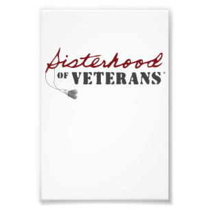 Schwestern von Veteranen Militär Stolz Design Fotodruck