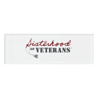 Schwestern von Veteranen Militär Stolz Design Namenschild