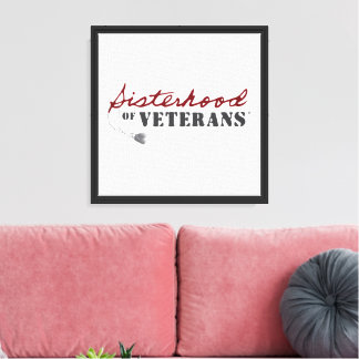 Schwestern von Veterans Military Pride Design Leinwanddruck