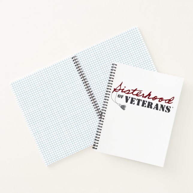 Schwestern von Veterans Military Pride Design Notizbuch (Innenseite)