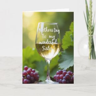 Schwestern Wein Bouquet Karte