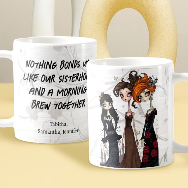 Schwesternbande Beste Freundinnen Kaffeetasse (Von Creator hochgeladen)