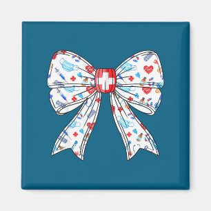 Schwesternhemd Coquette-Schleife Krankenschwester  Magnet