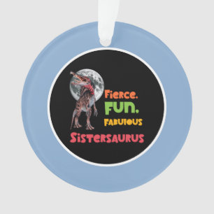Schwesternsaurus Matching Schwestern Dino Squad De Ornament