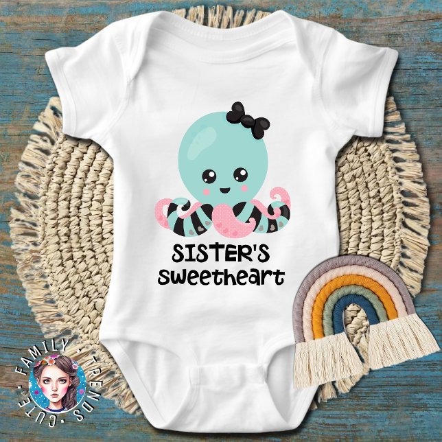 Schwesternschatz Kawaii Octopus Baby Strampler (Von Creator hochgeladen)