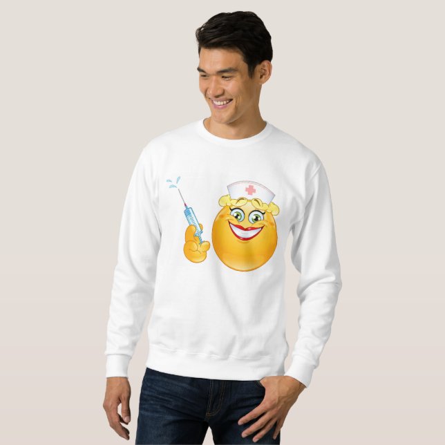 Schwesternschwester Emoji mens Sweatshirt (Vorne ganz)
