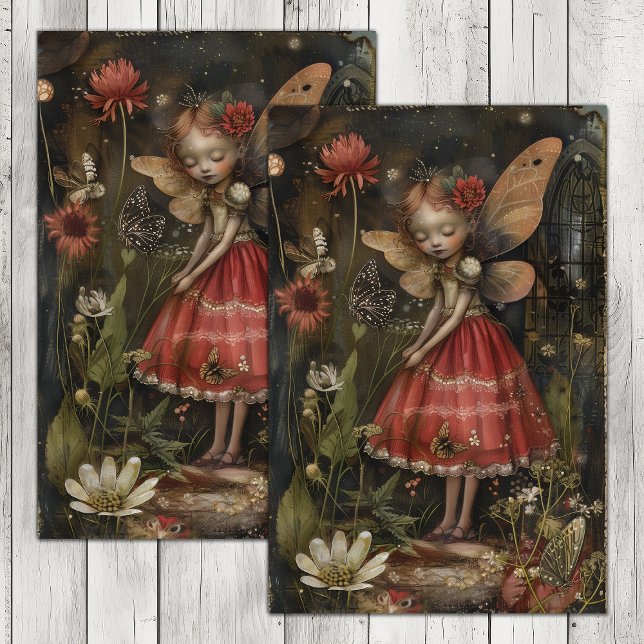 SCHWESTWALDTIERPAPIER SEIDENPAPIER (SWEET FOREST FAIRY DECOUPAGE TISSUE PAPER)