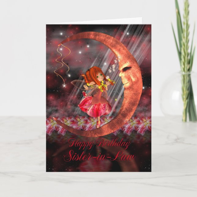 Schwiegerbrief mit Niedlicher Fee Karte (Vorderseite)