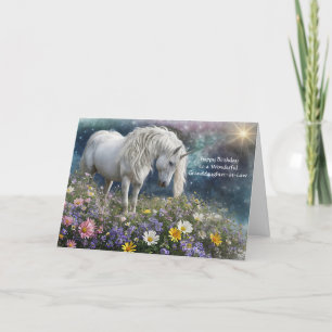 Schwiegerenkelin Glücklicher Geburtstag Einhorn Karte
