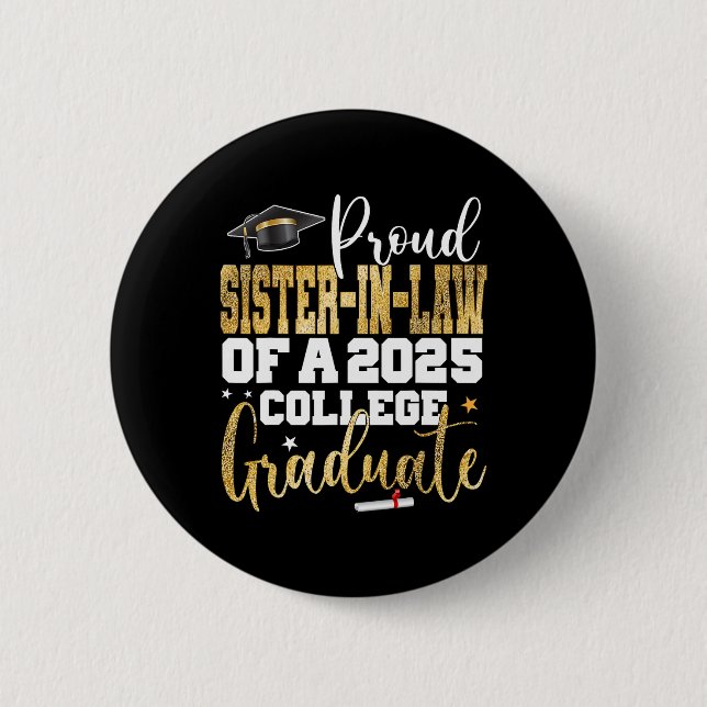 Schwiegerestelle 2025 Graduate Uni Graduati Button (Vorderseite)