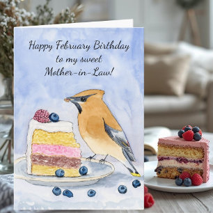 Schwiegermutter Alles Gute zum Februar-Geburtstag Karte