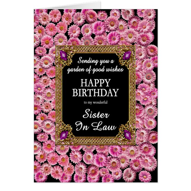 Schwiegermutter Birthday Pink Daisies (Vorne)