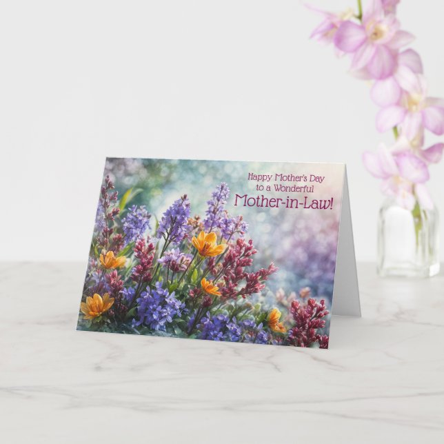 Schwiegermutter Frohen Muttertag mit schöner Blume Karte (Orchidee)