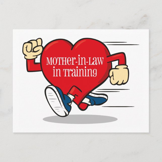 Schwiegermutter in der Ausbildung Postkarte (Vorderseite)