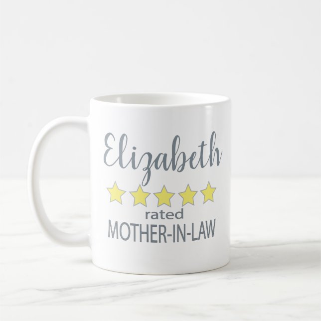 Schwiegermutter mit 5 Sternen Kaffeetasse (Links)