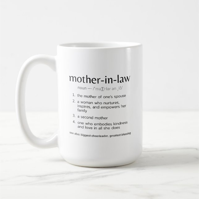 Schwiegermutter-Tasse Kaffeetasse (Links)