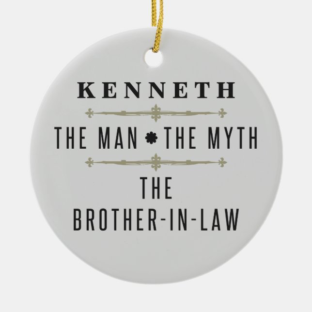 Schwiegersohn der Mann, der Mythos Keramik Ornament (Vorne)