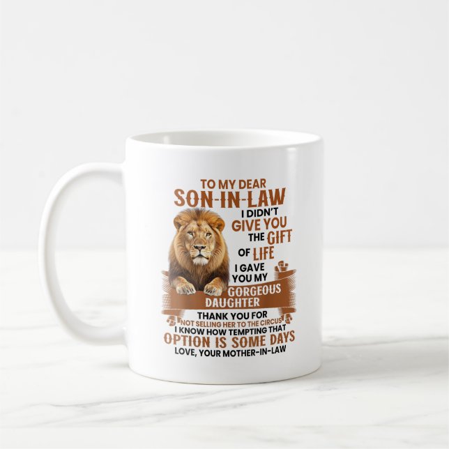 Schwiegersohn, ich gab dir meine wunderschöne Toch Kaffeetasse (Links)