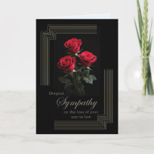 Schwiegersohn Mitgefühl Rosen auf Schwarz