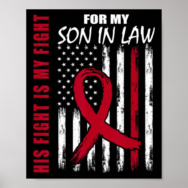 Schwiegersohn Multiple Myeloma Bewusstsein Amerika Poster (Vorne)