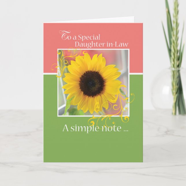 Schwiegertochter, 90. Geburtstag, nur eine Anmerku Karte (Vorderseite)