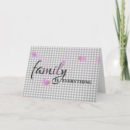 Schwiegertochter Birthday Gray Gingham Karte