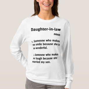 Schwiegertochter-Definitions-lustige Strickjacke T-Shirt