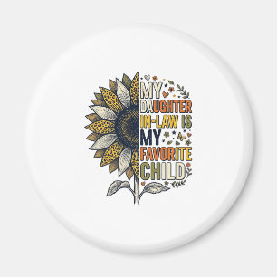 Schwiegertochter Lieblingskind Sonnenblume Vintage Magnet