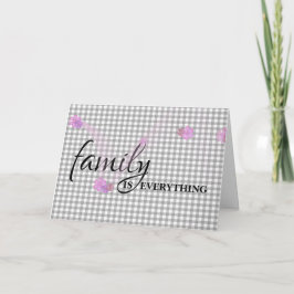 Schwiegervater Birthday Gray Gingham Karte