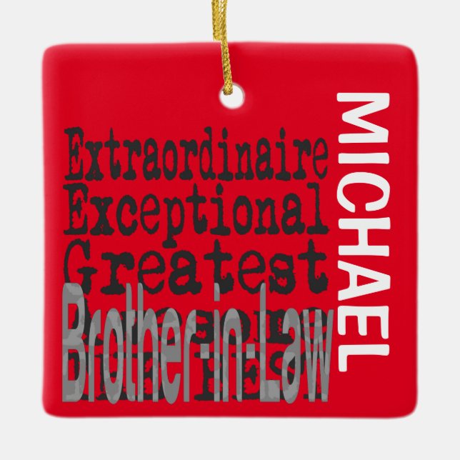 Schwiegervater CUSTOM Keramikornament (Vorderseite)