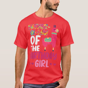 Schwiegervater des Geburtstagsmädchens Llama Bday T-Shirt
