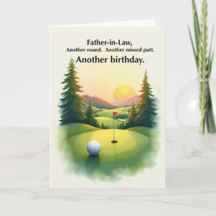 Schwiegervater Lustiger Golf Geburtstag Verpasster Karte