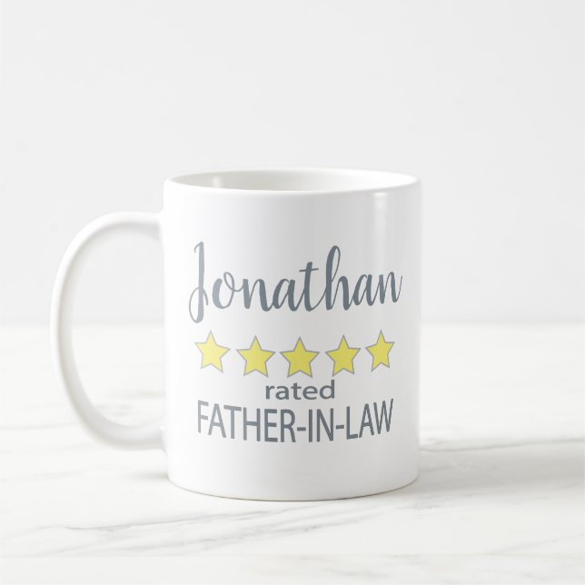 Schwiegervater mit 5 Sternen Kaffeetasse (Links)
