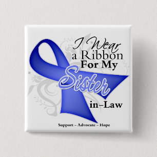 Schwiegervater Periwinkle Ribbon - Magenkrebs Button