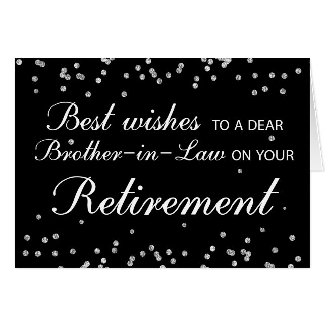 Schwiegervater, Ruhestand Glückwunsch Schwarz (Vorderseite (Horizontal))