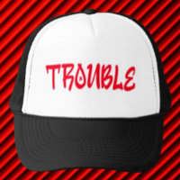 SCHWIERIG | Red Graffiti Trucker Hat