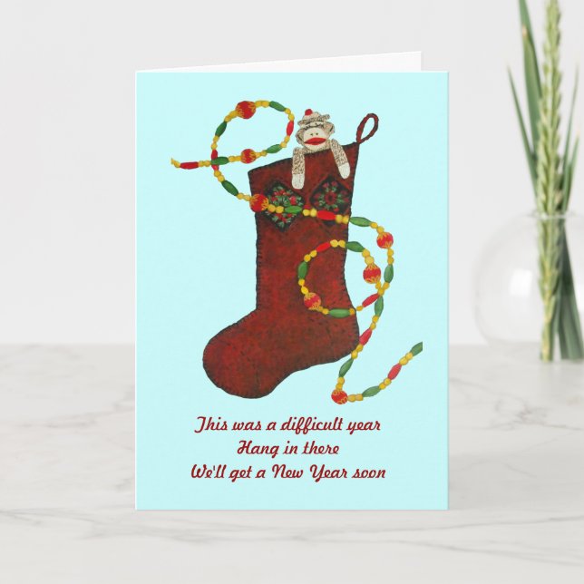 Schwierige Weihnachtskarte Feiertagskarte (Vorderseite)