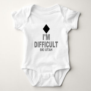 Schwieriger Ski Utah Baby Strampler