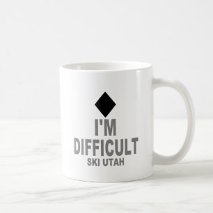 Schwieriger Ski Utah Tasse