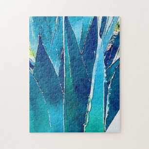 Schwieriges Aquamarines Puzzle