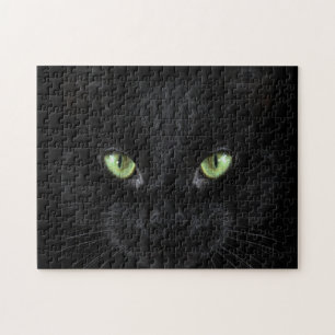 Schwieriges Ganz Schwarzes Katzen 252-Teile-Puzzle Puzzle