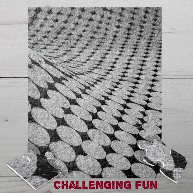 Schwieriges monochromatisches optische Illusion Puzzle (Von Creator hochgeladen)