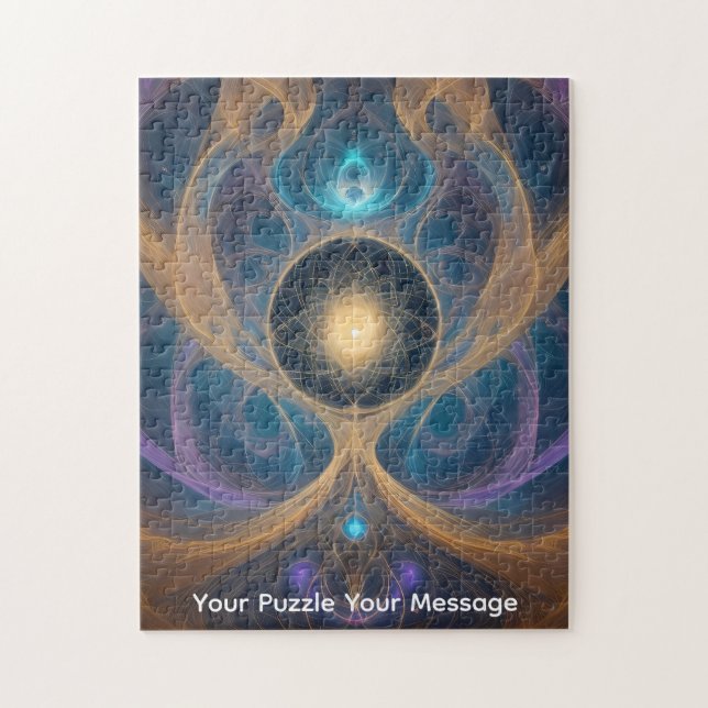Schwieriges Puzzle "Cosmic Swirls" (Vertikal)