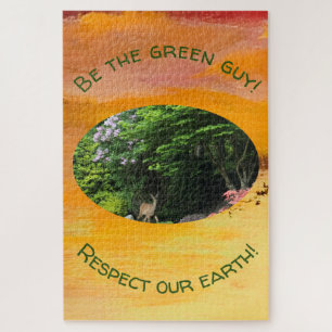 Schwieriges Rätsel: Sei der grüne Typ Puzzle