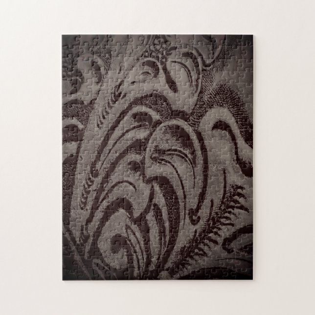 Schwieriges Rustikales Lederpuzzle Puzzle (Vertikal)